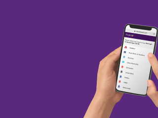 A person using Payit for payments on mobile